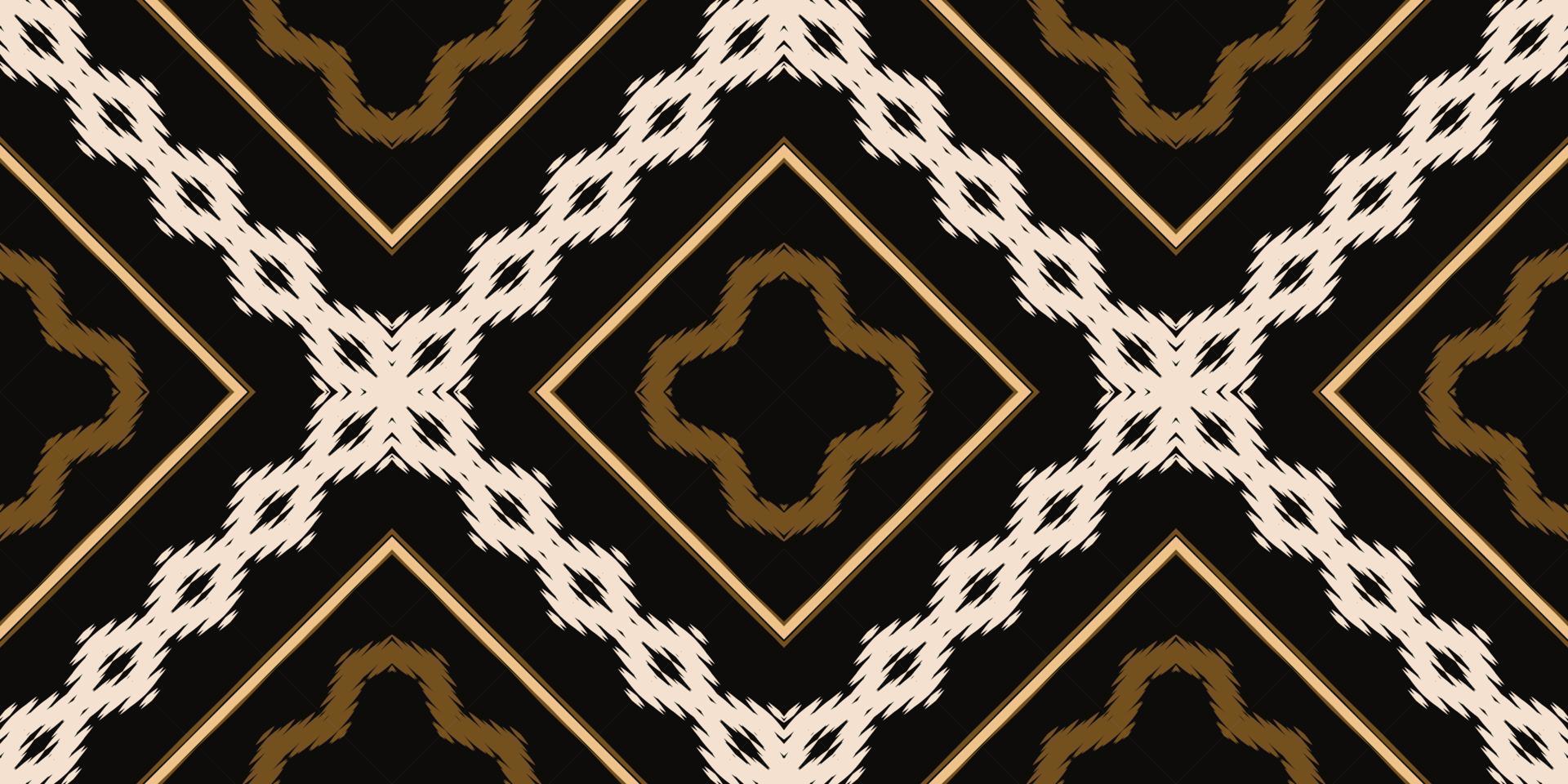 motivo ikat flor batik textil patrón sin costuras diseño vectorial digital para imprimir sari kurti borde de tela símbolos de pincel muestras elegantes vector