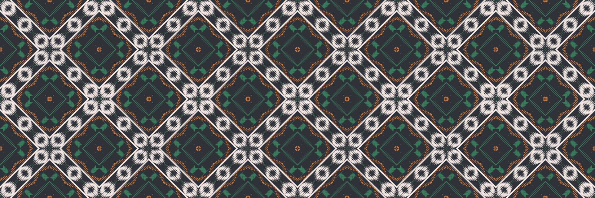 Batik Textile ikat chevron seamless pattern digital vector design for Print saree Kurti Borneo Fabric border brush symbols swatches stylish