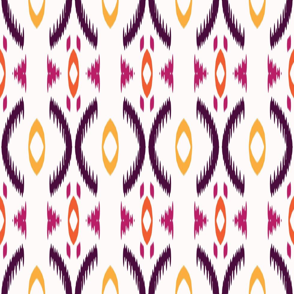 Ethnic ikat stripes batik textile seamless pattern digital vector design for Print saree Kurti Borneo Fabric border brush symbols swatches cotton