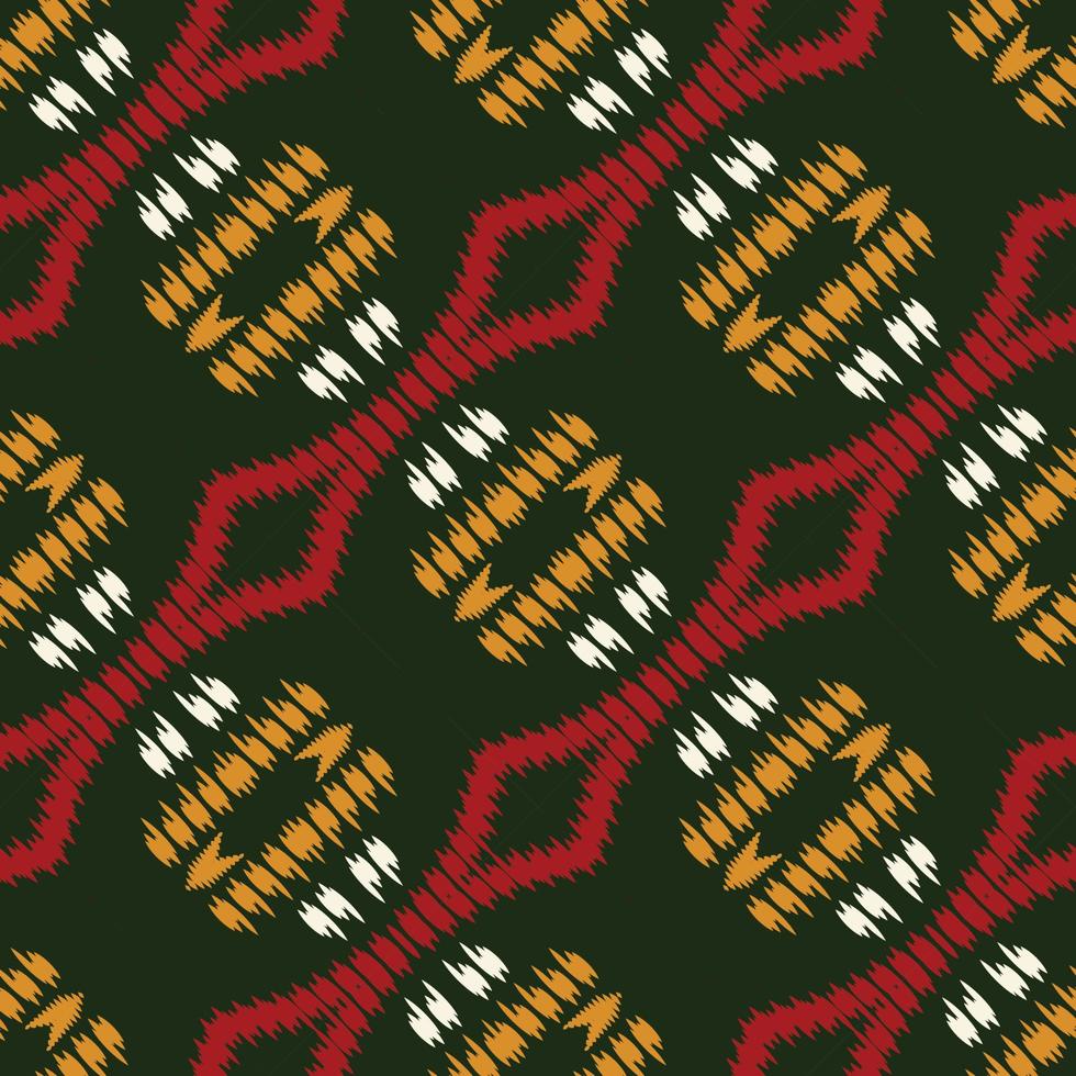 Batik Textile Motif ikat chevron seamless pattern digital vector design for Print saree Kurti Borneo Fabric border brush symbols swatches cotton