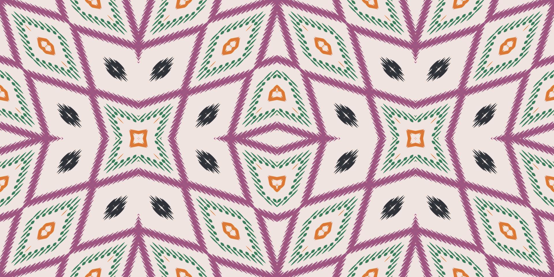 patrón transparente africano tribal floral ikat. étnico geométrico batik ikkat vector digital diseño textil para estampados tela sari mughal cepillo símbolo franjas textura kurti kurtis kurtas
