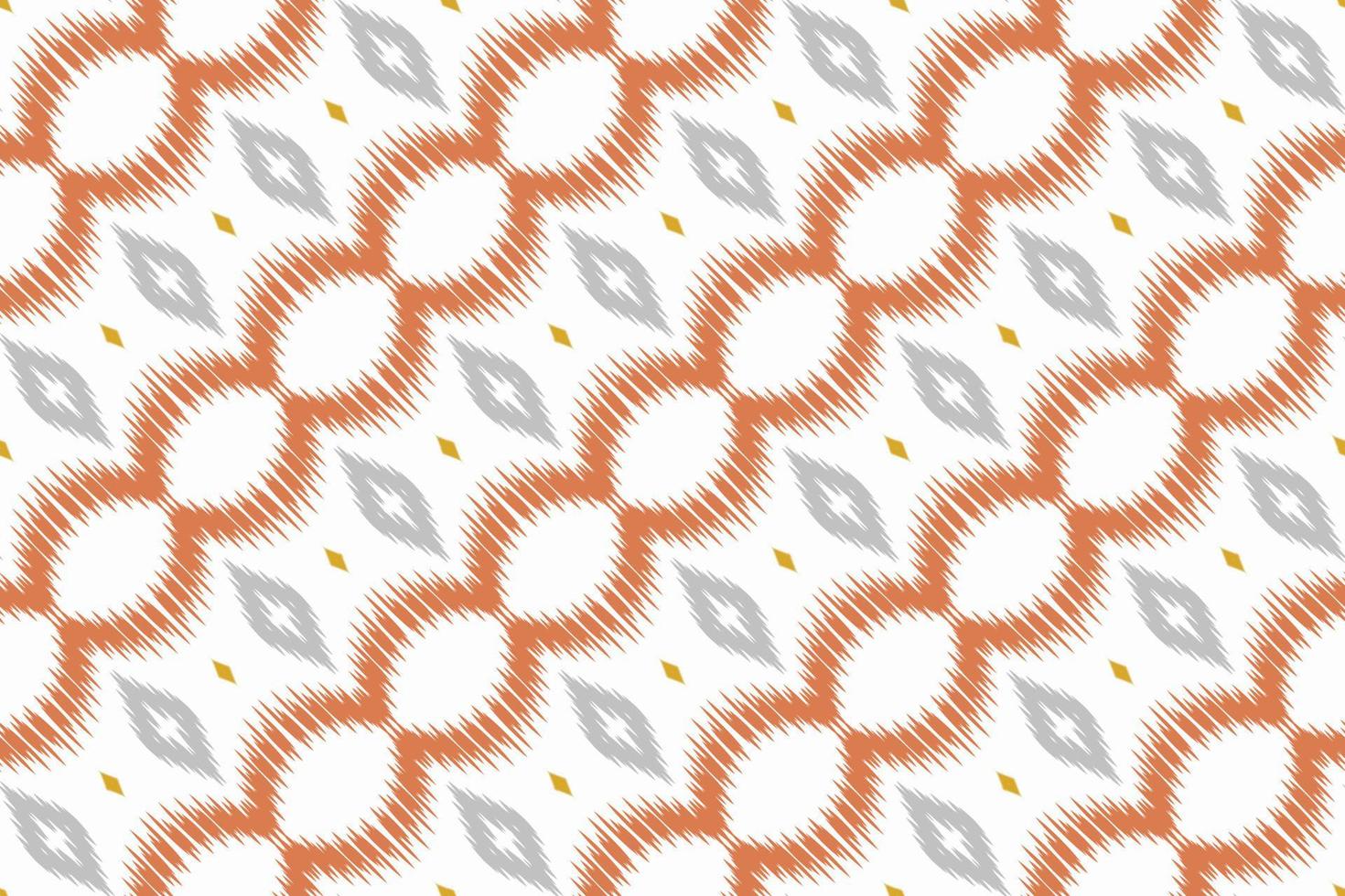 Ikkat or ikat flower batik textile seamless pattern digital vector design for Print saree Kurti Borneo Fabric border brush symbols swatches cotton