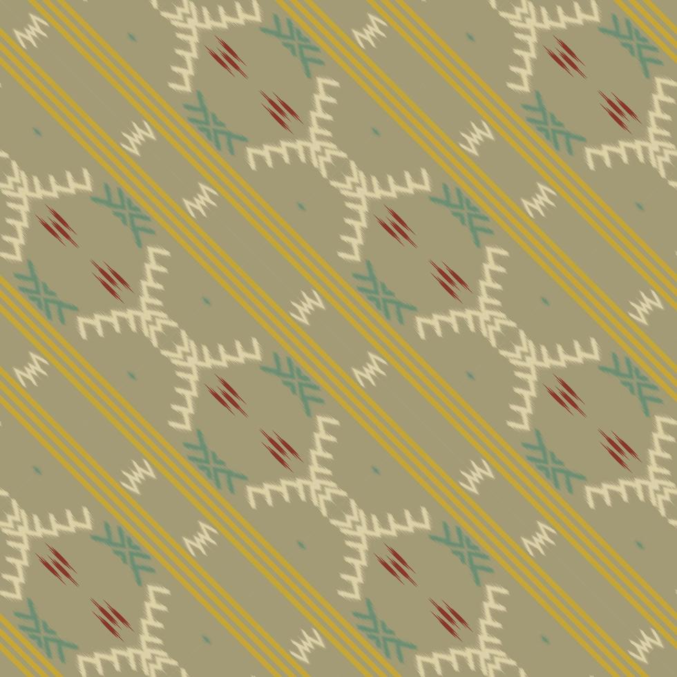 Batik Textile African ikat seamless pattern digital vector design for Print saree Kurti Borneo Fabric border brush symbols swatches designer