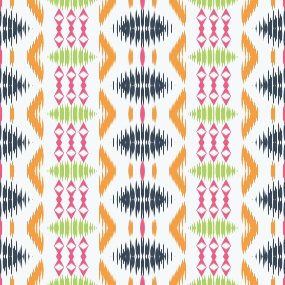 Batik Textile Ethnic ikat prints seamless pattern digital vector design for Print saree Kurti Borneo Fabric border brush symbols swatches stylish