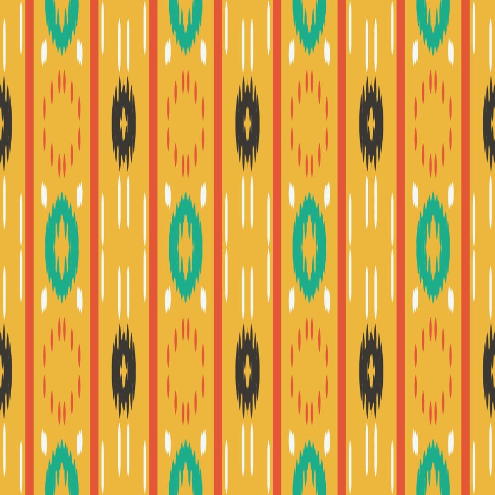 Ethnic ikat stripes batik textile seamless pattern digital vector design for Print saree Kurti Borneo Fabric border brush symbols swatches designer