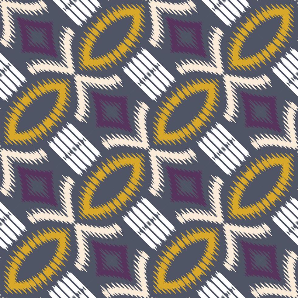 Ethnic ikat stripe batik textile seamless pattern digital vector design for Print saree Kurti Borneo Fabric border brush symbols swatches stylish