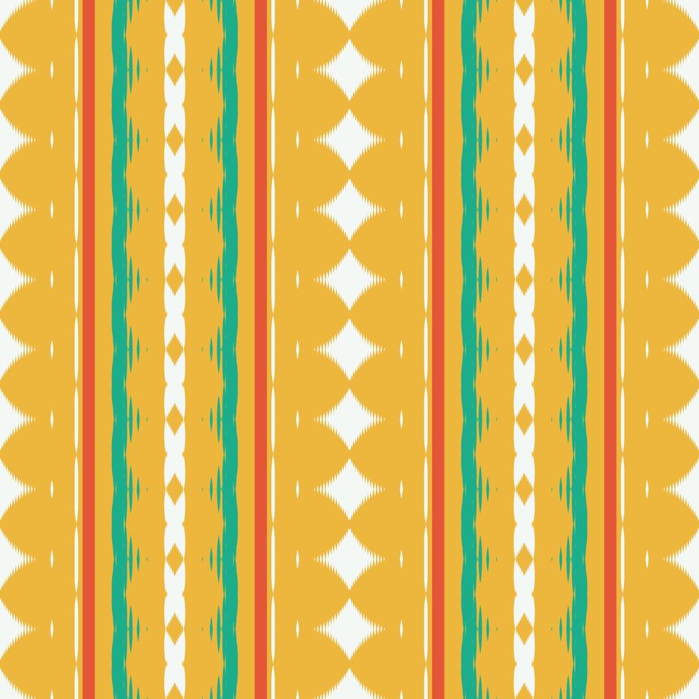 Ethnic ikat fabric batik textile seamless pattern digital vector design for Print saree Kurti Borneo Fabric border brush symbols swatches cotton