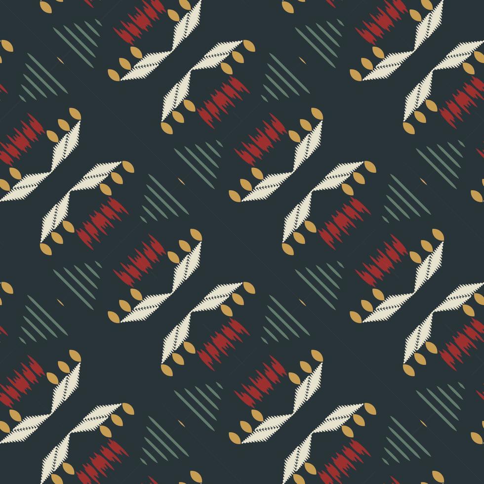 Batik Textile ikat Aztec seamless pattern digital vector design for Print saree Kurti Borneo Fabric border brush symbols swatches designer