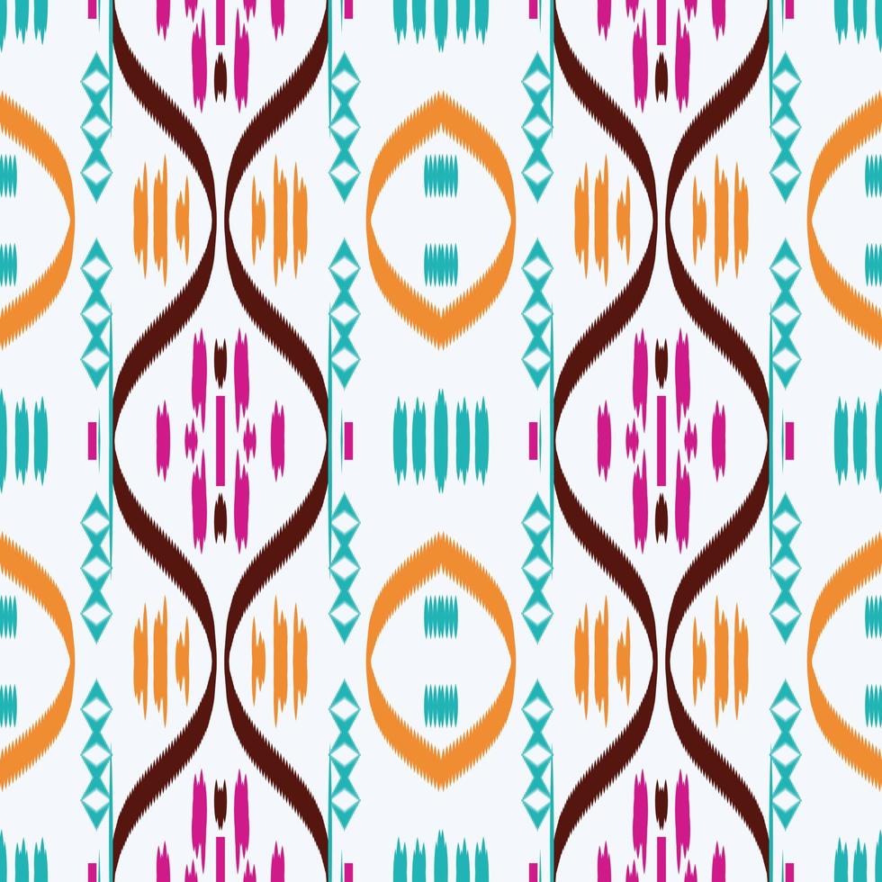 ikat puntos patrón sin fisuras de África tribal. étnico geométrico batik ikkat vector digital diseño textil para estampados tela sari mogol cepillo símbolo franjas textura kurti kurtis kurtas