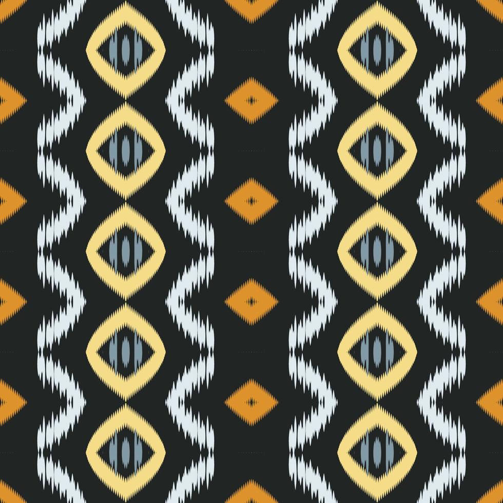 Batik Textile Ethnic ikat print seamless pattern digital vector design for Print saree Kurti Borneo Fabric border brush symbols swatches party wear