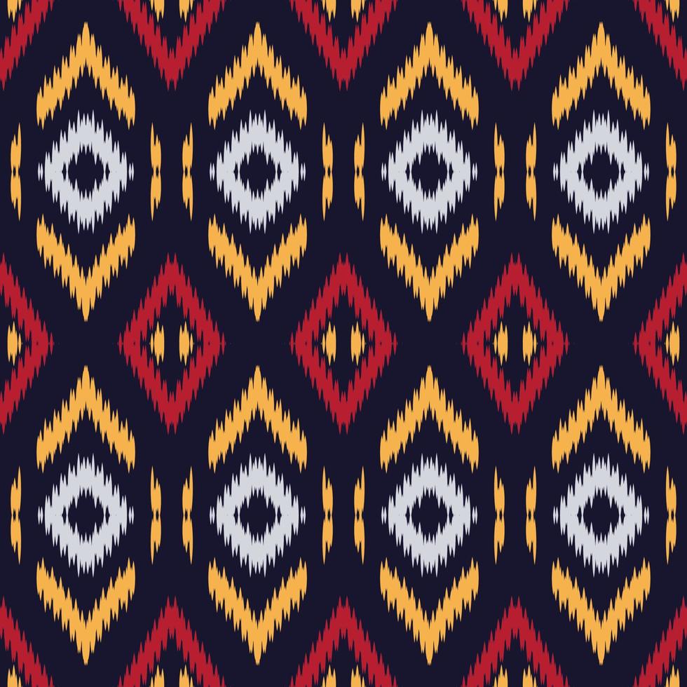 Motif ikat background seamless pattern digital vector design for Print saree Kurti Borneo Fabric border brush symbols swatches designer