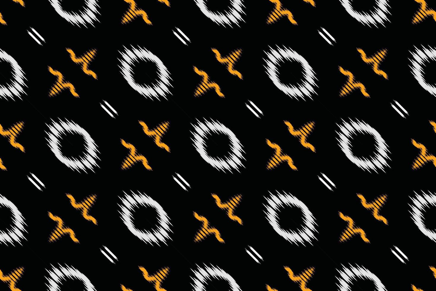 Ikat damask batik textile seamless pattern digital vector design for Print saree Kurti Borneo Fabric border brush symbols swatches designer
