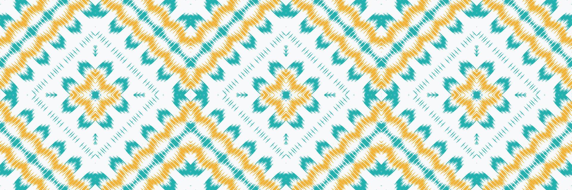 Ethnic ikat vector batik textile seamless pattern digital vector design for Print saree Kurti Borneo Fabric border brush symbols swatches party wear