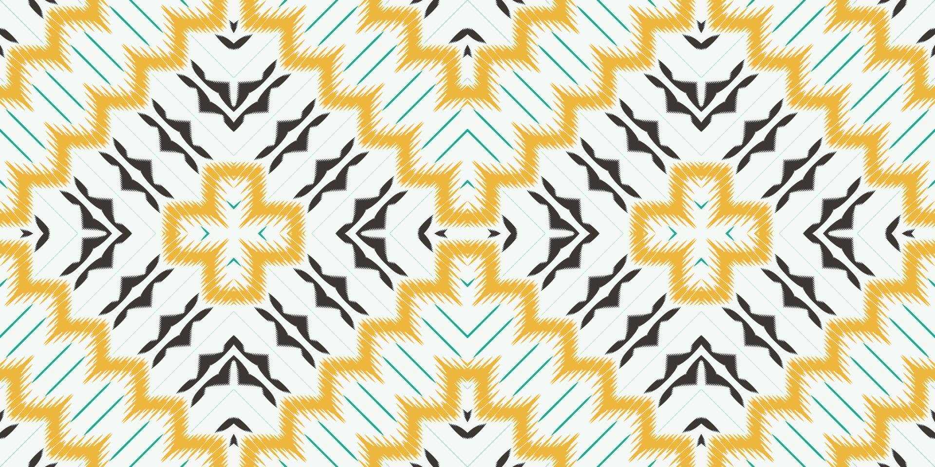 Batik Textile ikat print seamless pattern digital vector design for Print saree Kurti Borneo Fabric border brush symbols swatches designer