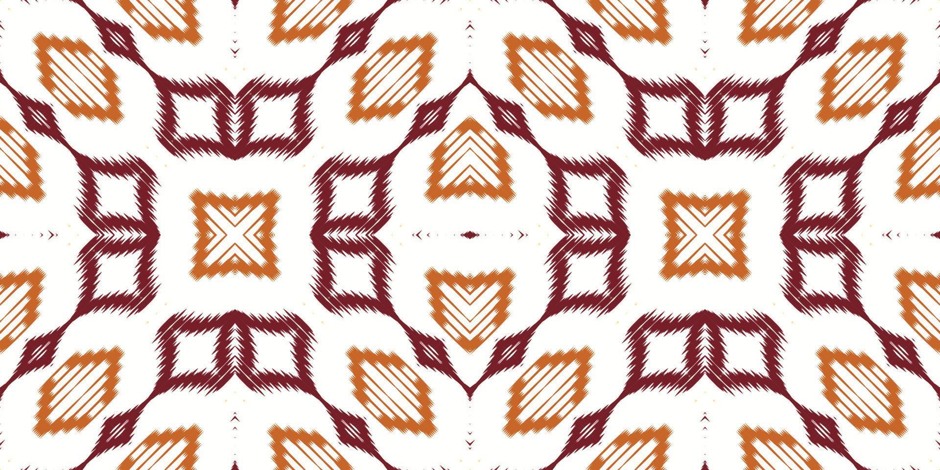 Ikat floral tribal cross Seamless Pattern. Ethnic Geometric Ikkat Batik Digital vector textile Design for Prints Fabric saree Mughal brush symbol Swaths texture Kurti Kurtis Kurtas