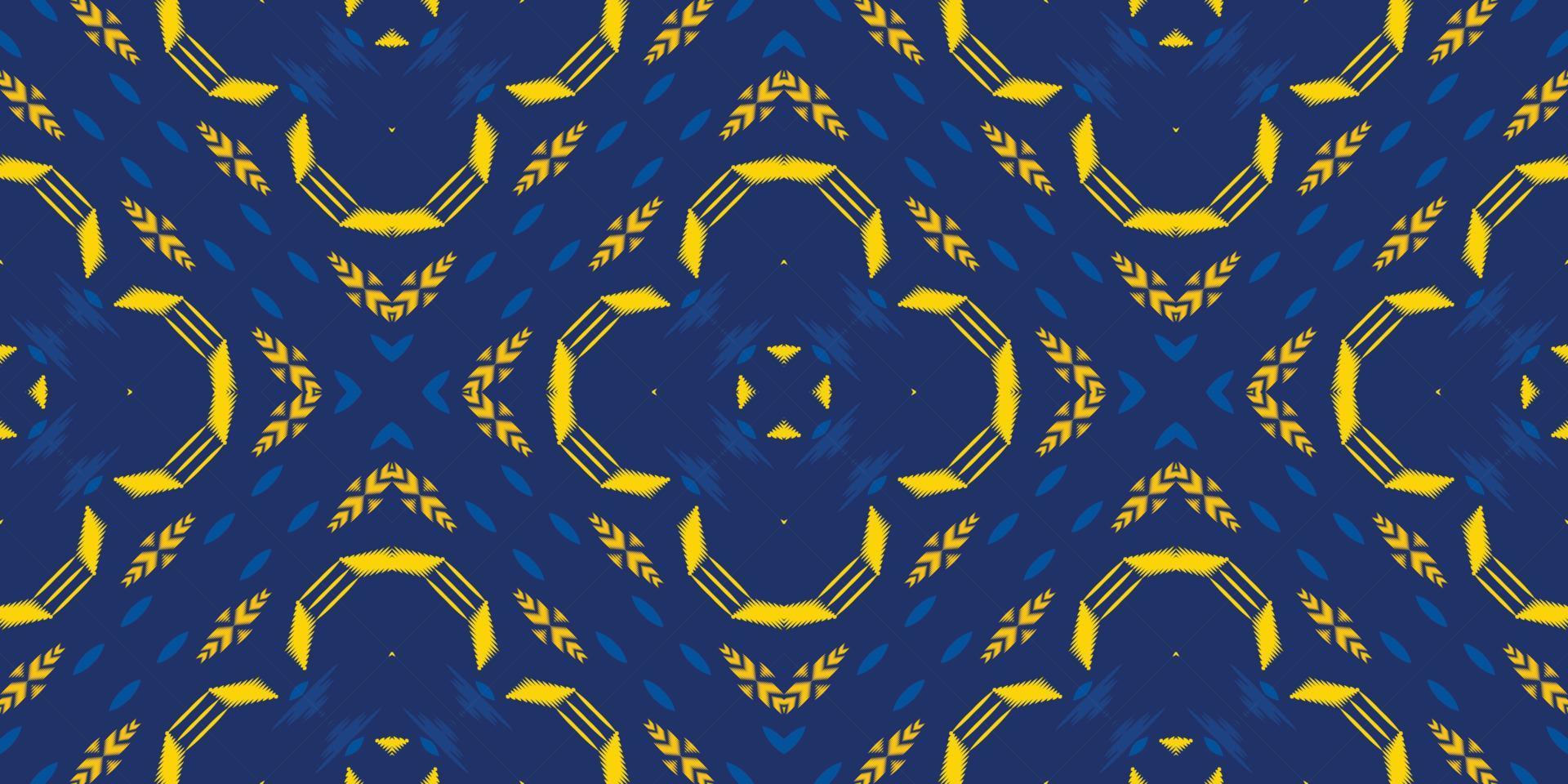 ikat floral tribal cruz de patrones sin fisuras. étnico geométrico batik ikkat vector digital diseño textil para estampados tela sari mughal cepillo símbolo franjas textura kurti kurtis kurtas