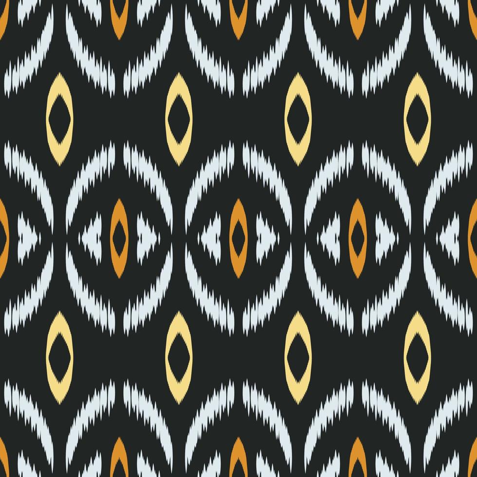 Ethnic ikat texture batik textile seamless pattern digital vector design for Print saree Kurti Borneo Fabric border brush symbols swatches designer