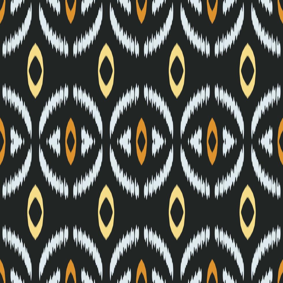 Ethnic ikat texture batik textile seamless pattern digital vector design for Print saree Kurti Borneo Fabric border brush symbols swatches designer