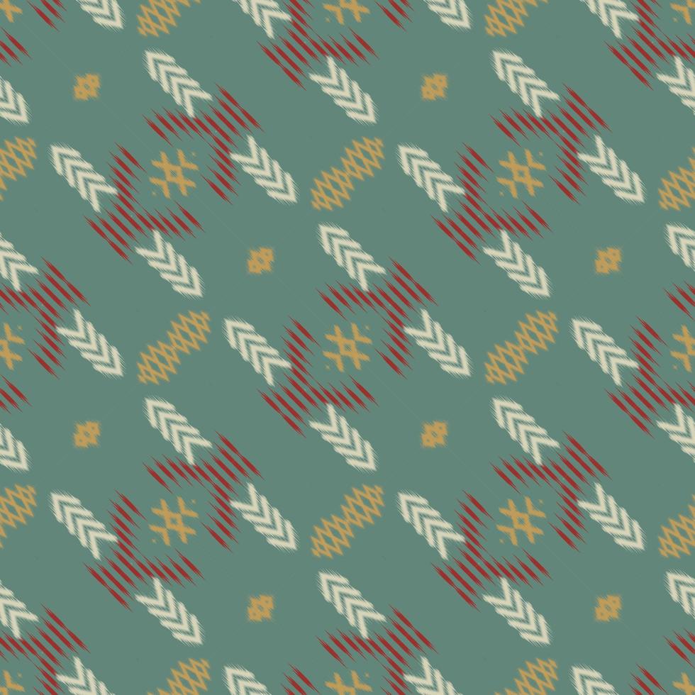 Ethnic ikat texture batik textile seamless pattern digital vector design for Print saree Kurti Borneo Fabric border brush symbols swatches designer