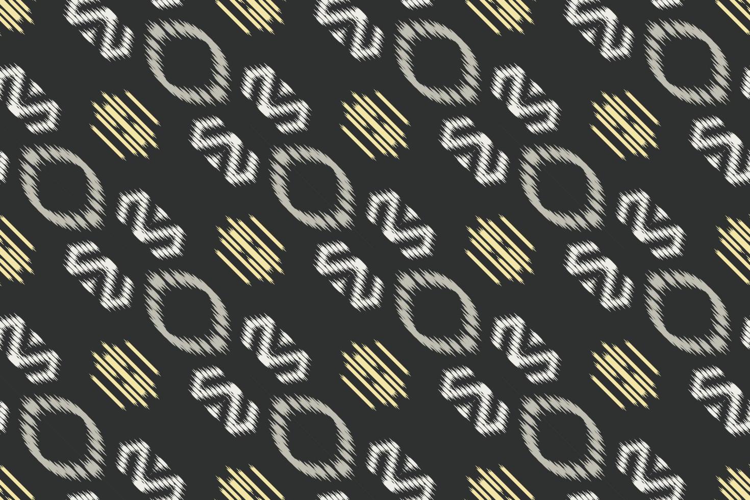 Batik Textile Ethnic ikat print seamless pattern digital vector design for Print saree Kurti Borneo Fabric border brush symbols swatches stylish