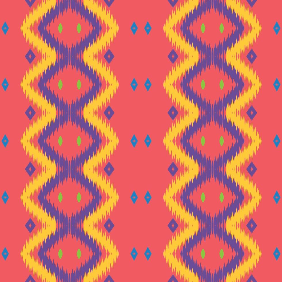 ikat stripes batik textile seamless pattern digital vector design for Print saree Kurti Borneo Fabric border brush symbols swatches party wear