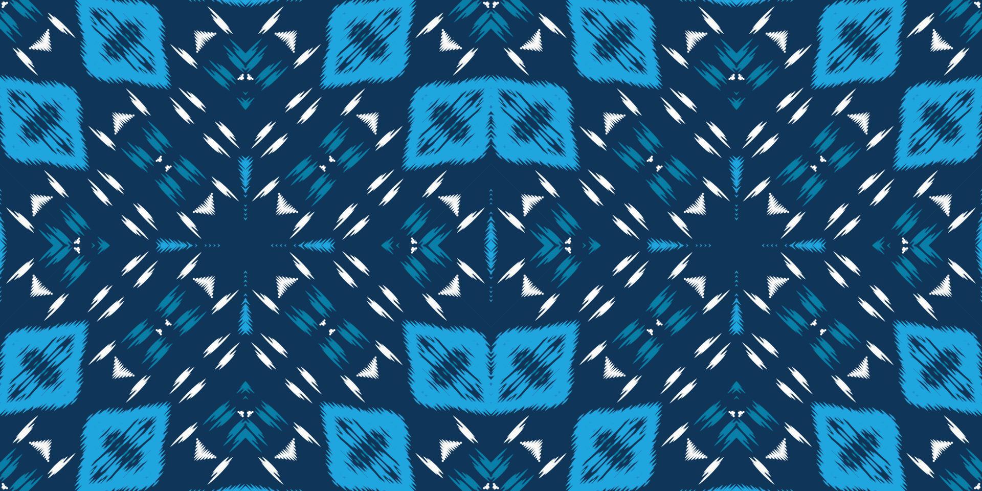 patrón sin costuras de color tribal de tela ikat. étnico geométrico batik ikkat vector digital diseño textil para estampados tela sari mogol cepillo símbolo franjas textura kurti kurtis kurtas