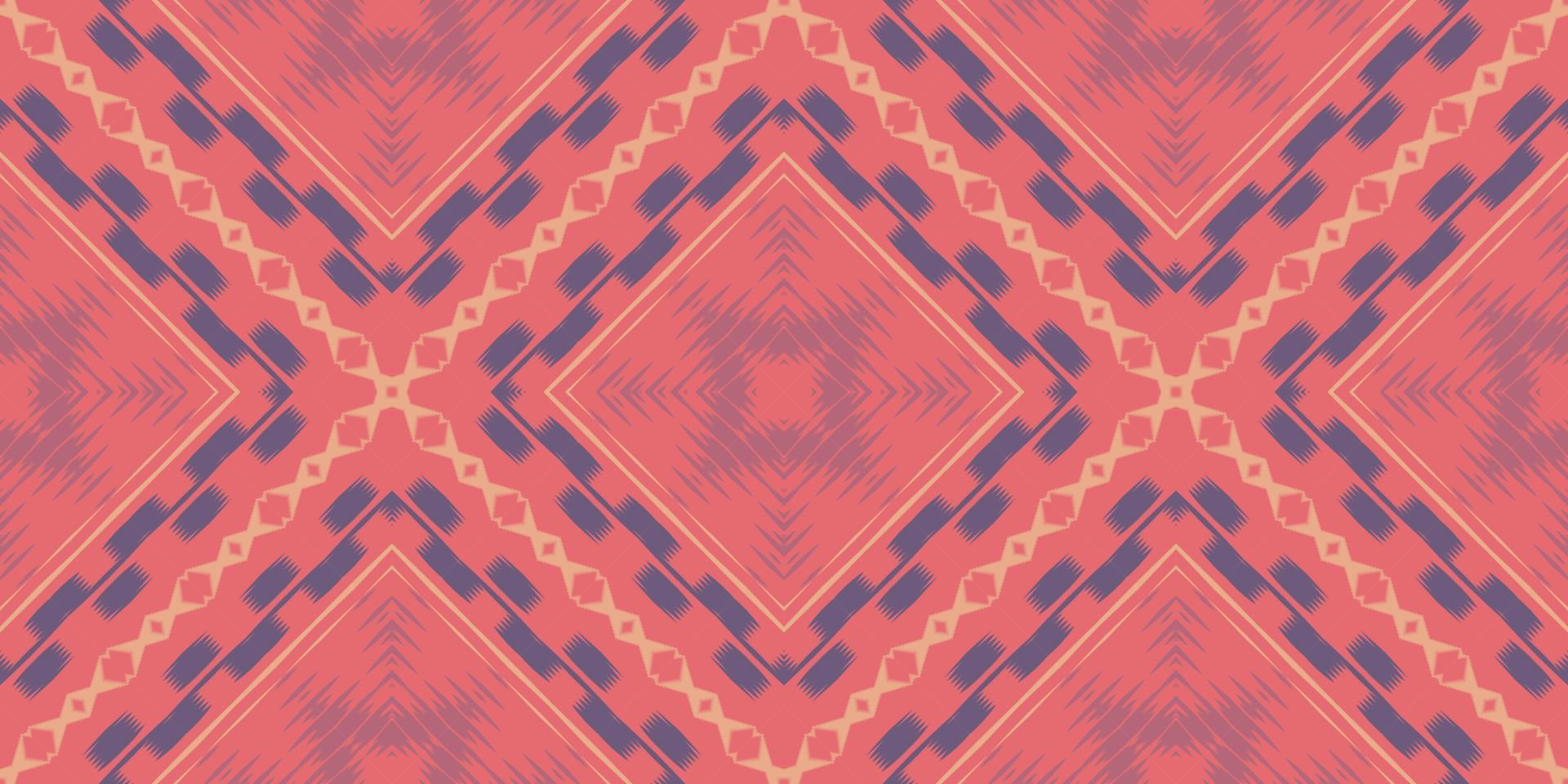 Ikkat or ikat chevron batik textile seamless pattern digital vector design for Print saree Kurti Borneo Fabric border brush symbols swatches designer