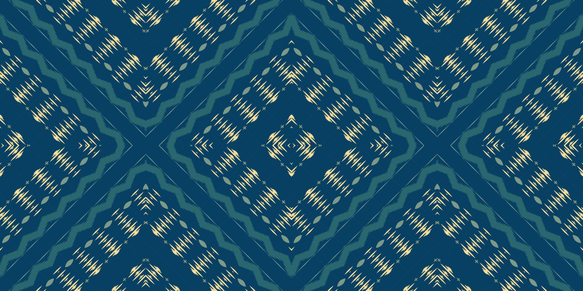 Ethnic ikat diamond batik textile seamless pattern digital vector design for Print saree Kurti Borneo Fabric border brush symbols swatches designer