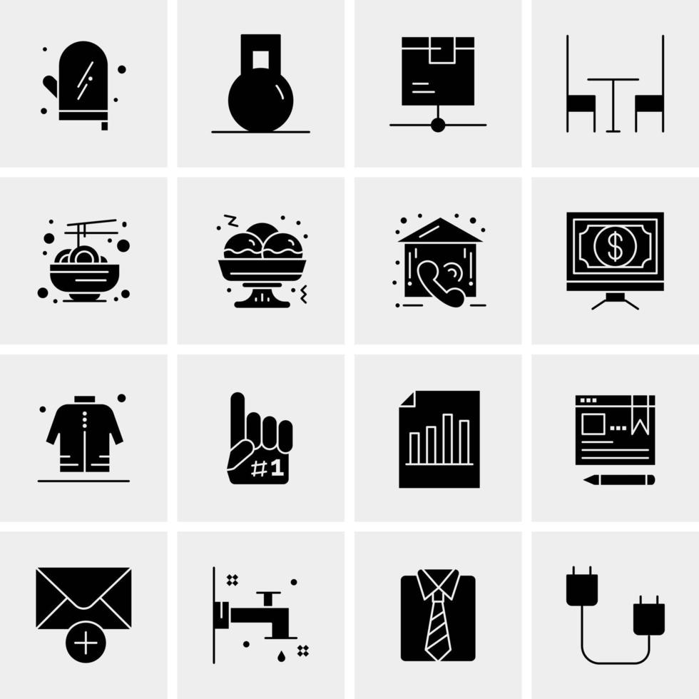 16 Universal Business Icons Vector Creative Icon Illustration to use in web and Mobile Related project
