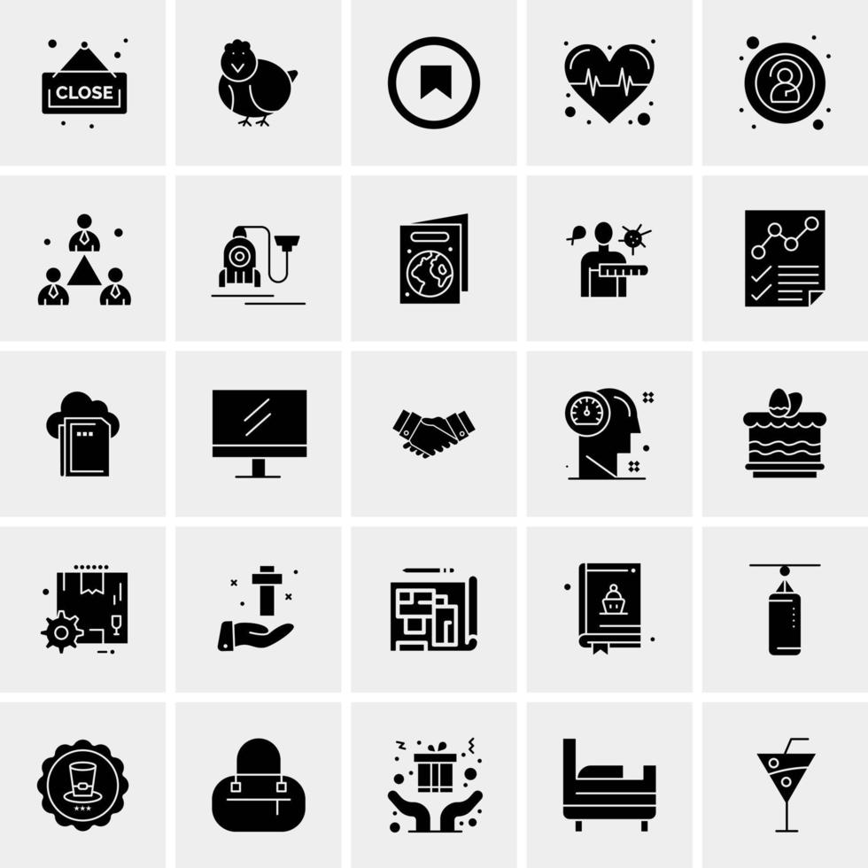 25 Universal Business Icons Vector Creative Icon Illustration to use in web and Mobile Related project