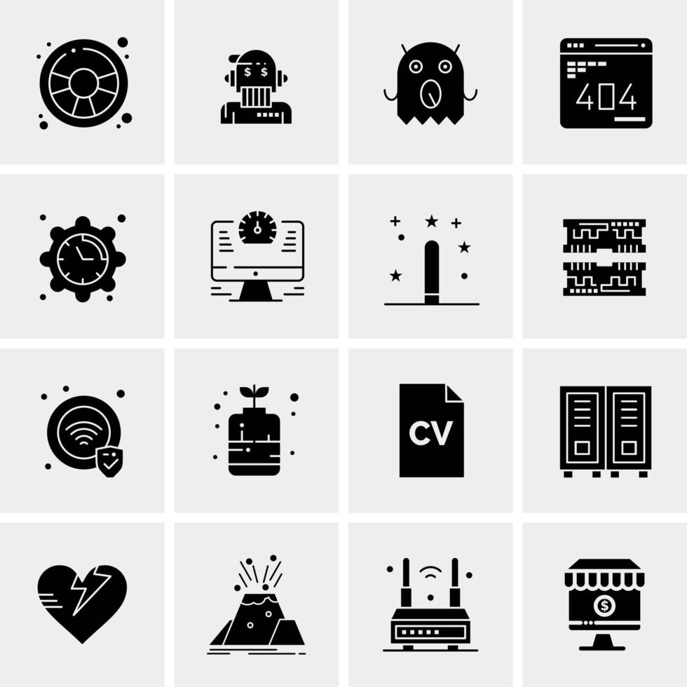 16 Universal Business Icons Vector Creative Icon Illustration to use in web and Mobile Related project