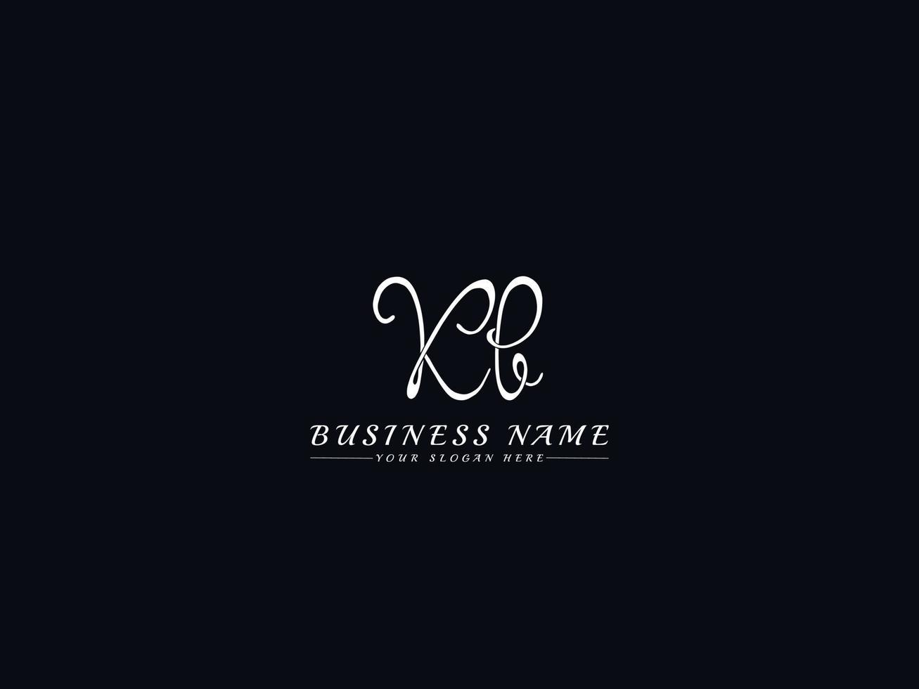 iniciales letra kb kb firma plantilla de logotipo vector