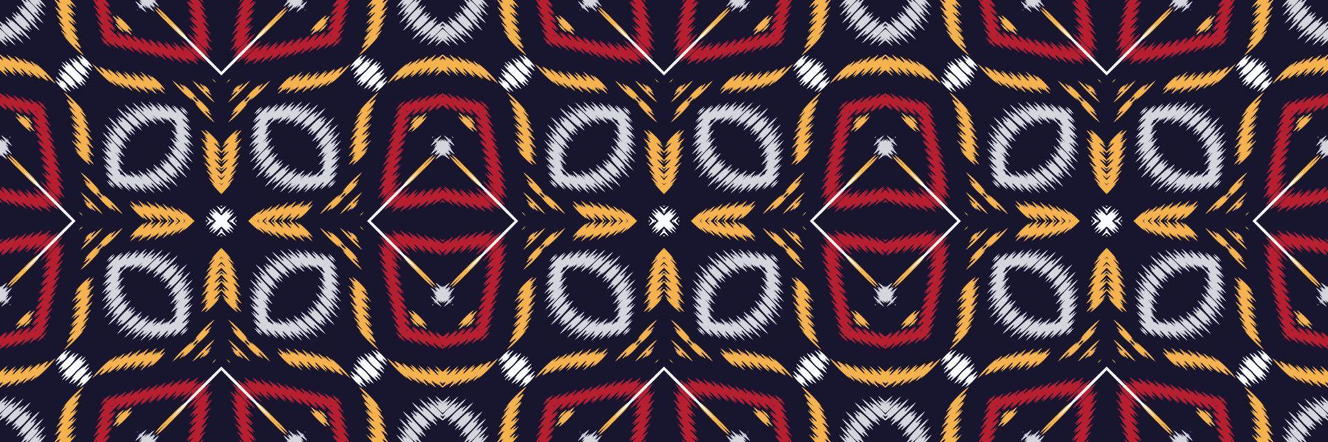 Batik Textile Ethnic ikat vector seamless pattern digital vector design for Print saree Kurti Borneo Fabric border brush symbols swatches party wear
