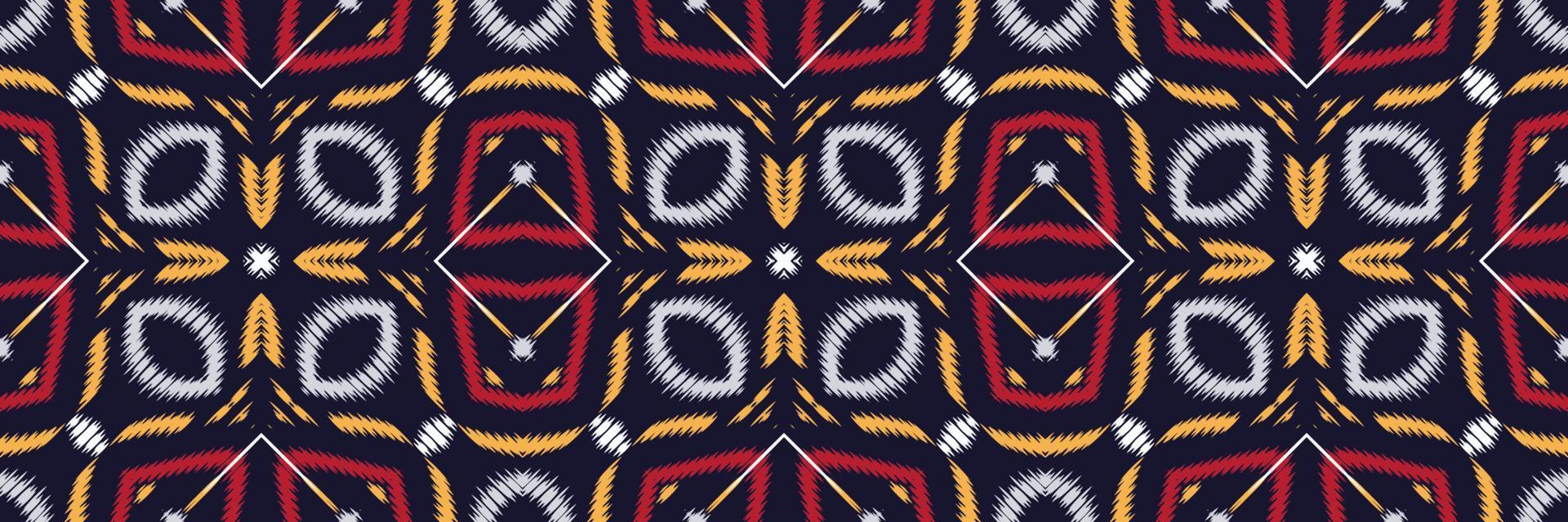 Batik Textile Ethnic ikat vector seamless pattern digital vector design for Print saree Kurti Borneo Fabric border brush symbols swatches party wear