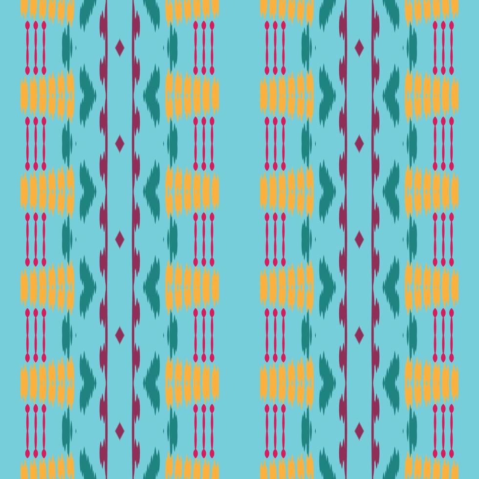 ikkat o ikat chevron batik textil diseño vectorial digital de patrones sin fisuras para imprimir saree kurti borneo borde de tela símbolos de pincel muestras con estilo vector
