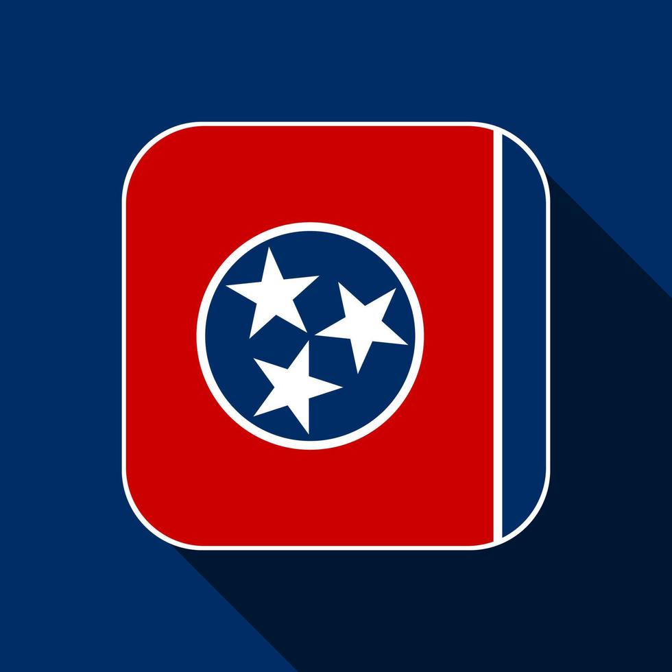 bandera del estado de tennesse. ilustración vectorial vector