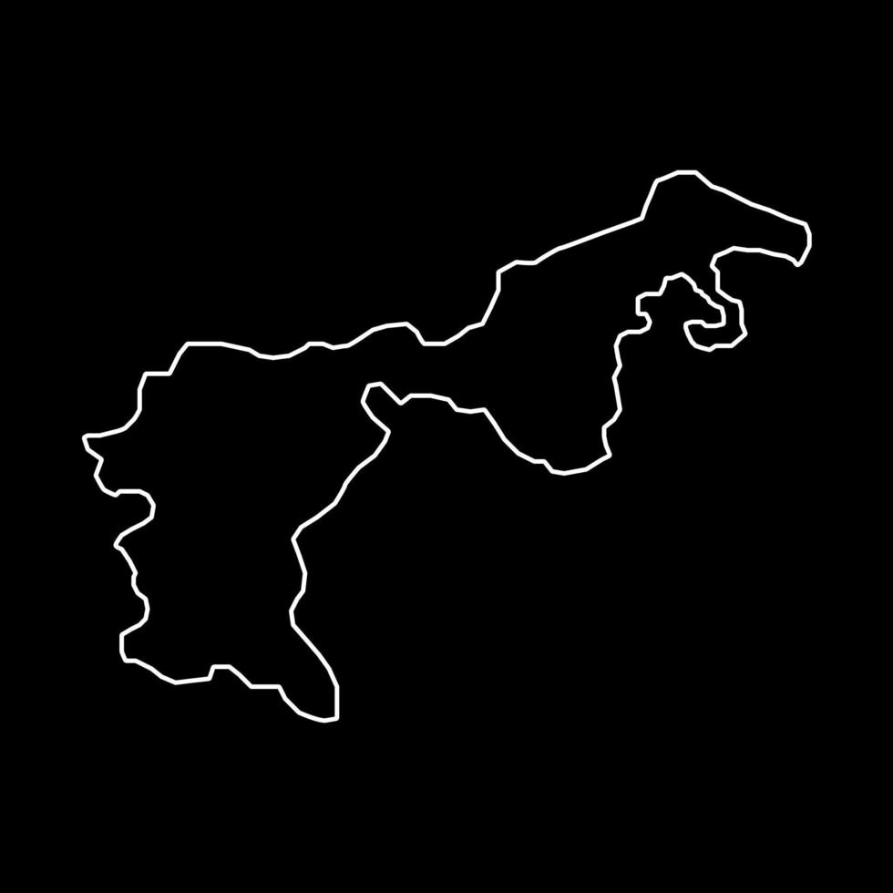 appenzell ausserrhoden mapa, cantones de suiza. ilustración vectorial vector