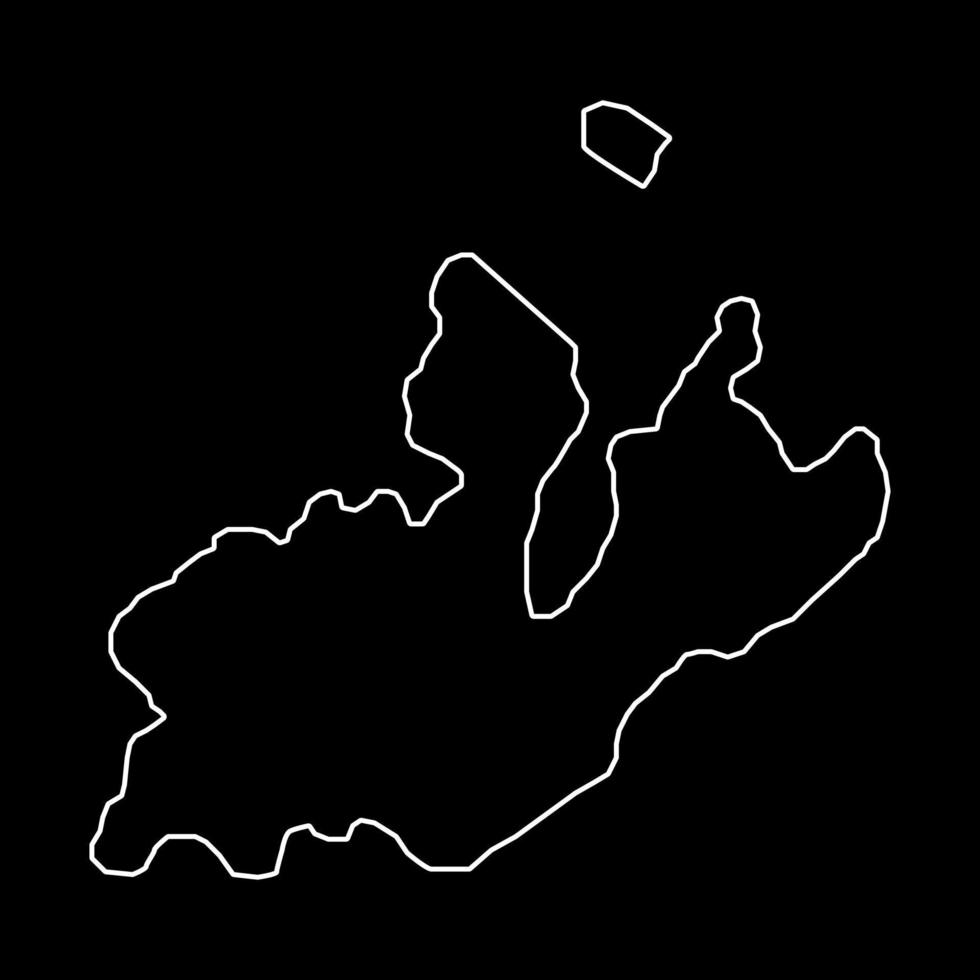 mapa de ginebra, cantones de suiza. ilustración vectorial vector