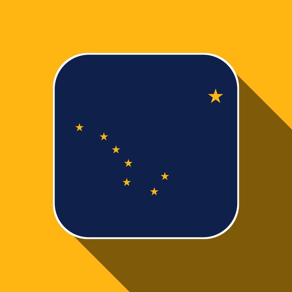 bandera del estado de Alaska. ilustración vectorial vector
