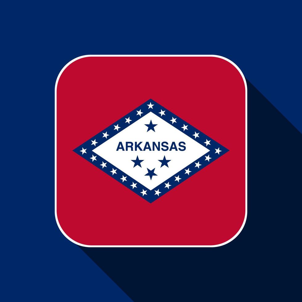 Arkansas state flag. Vector illustration.