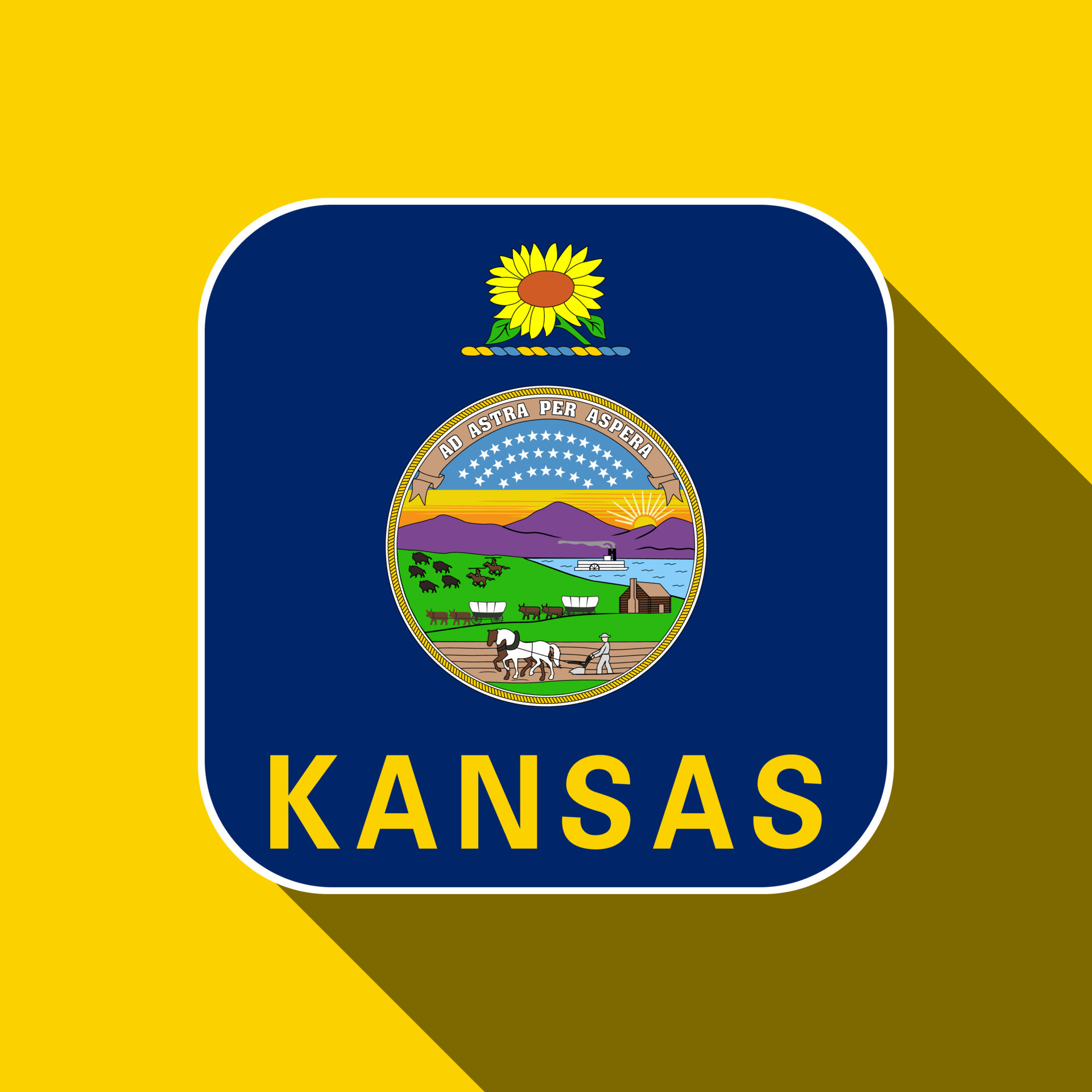 Official Kansas Flag