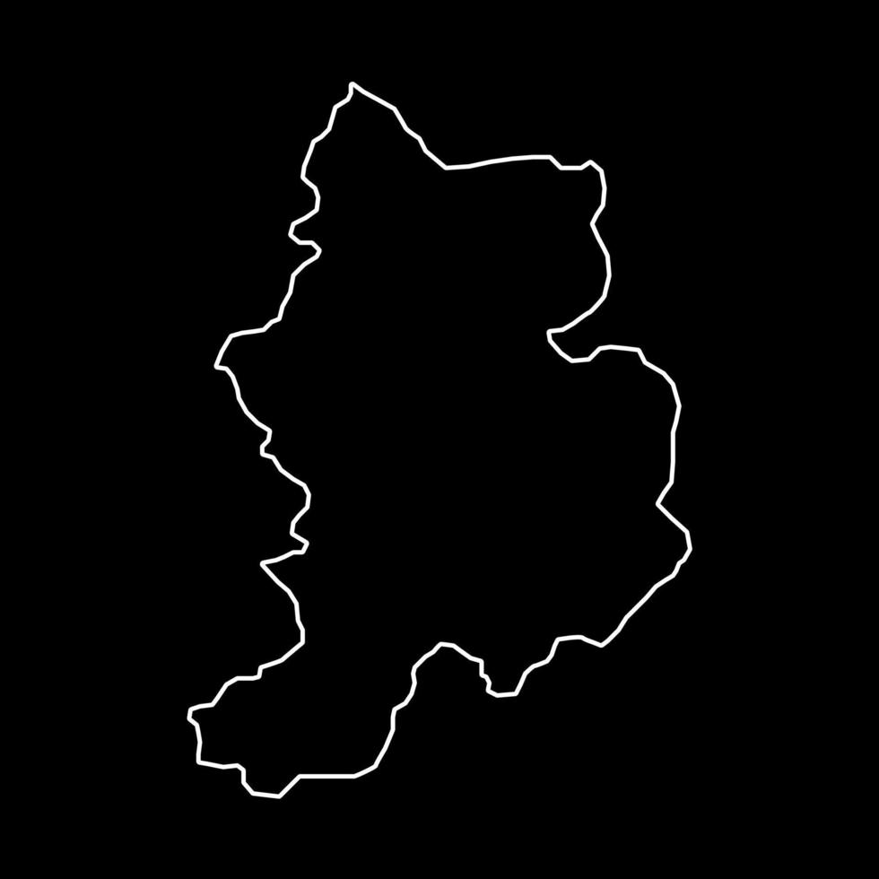 Glarus map, Cantons of Switzerland. Vector illustration.