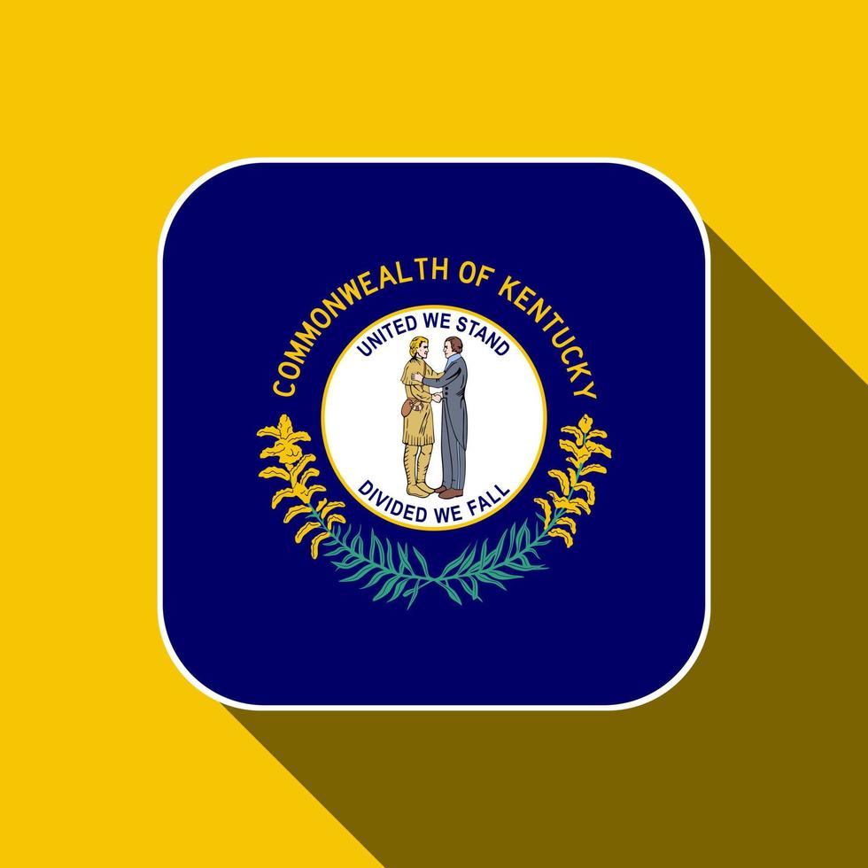 Kentucky state flag. Vector illustration.