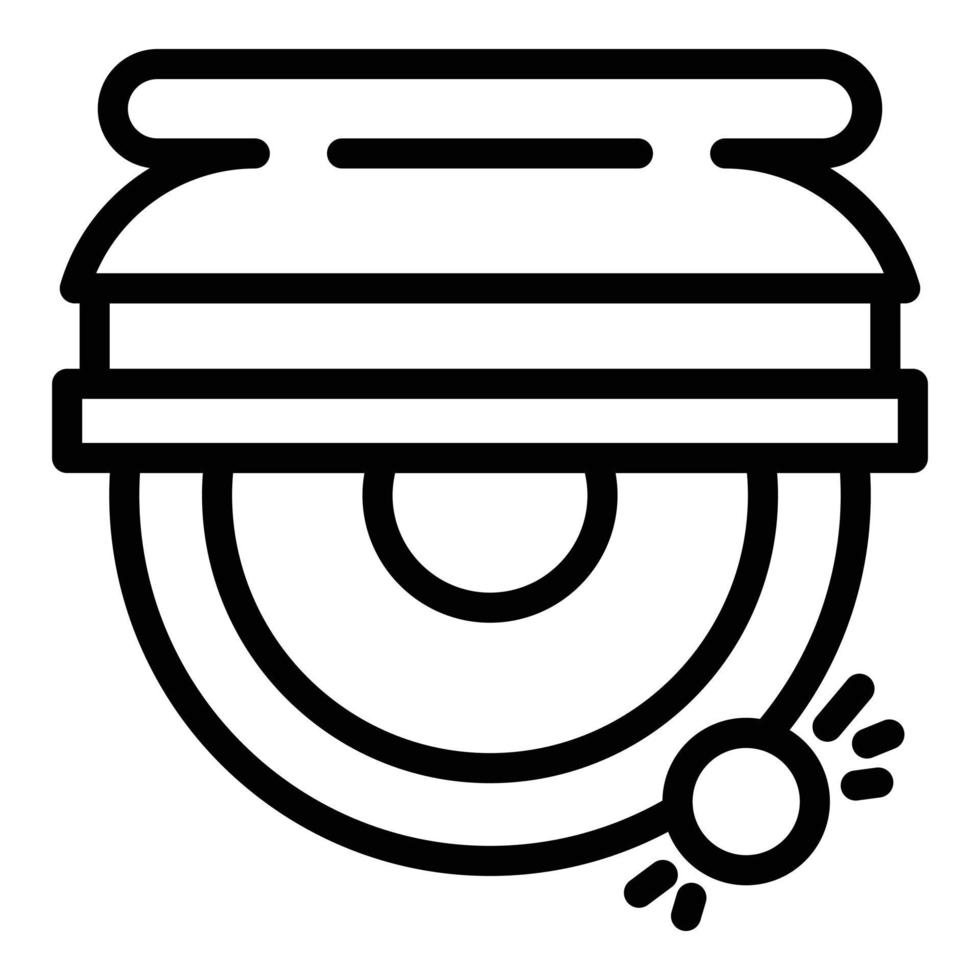Carpentry grinding machine icon, outline style vector