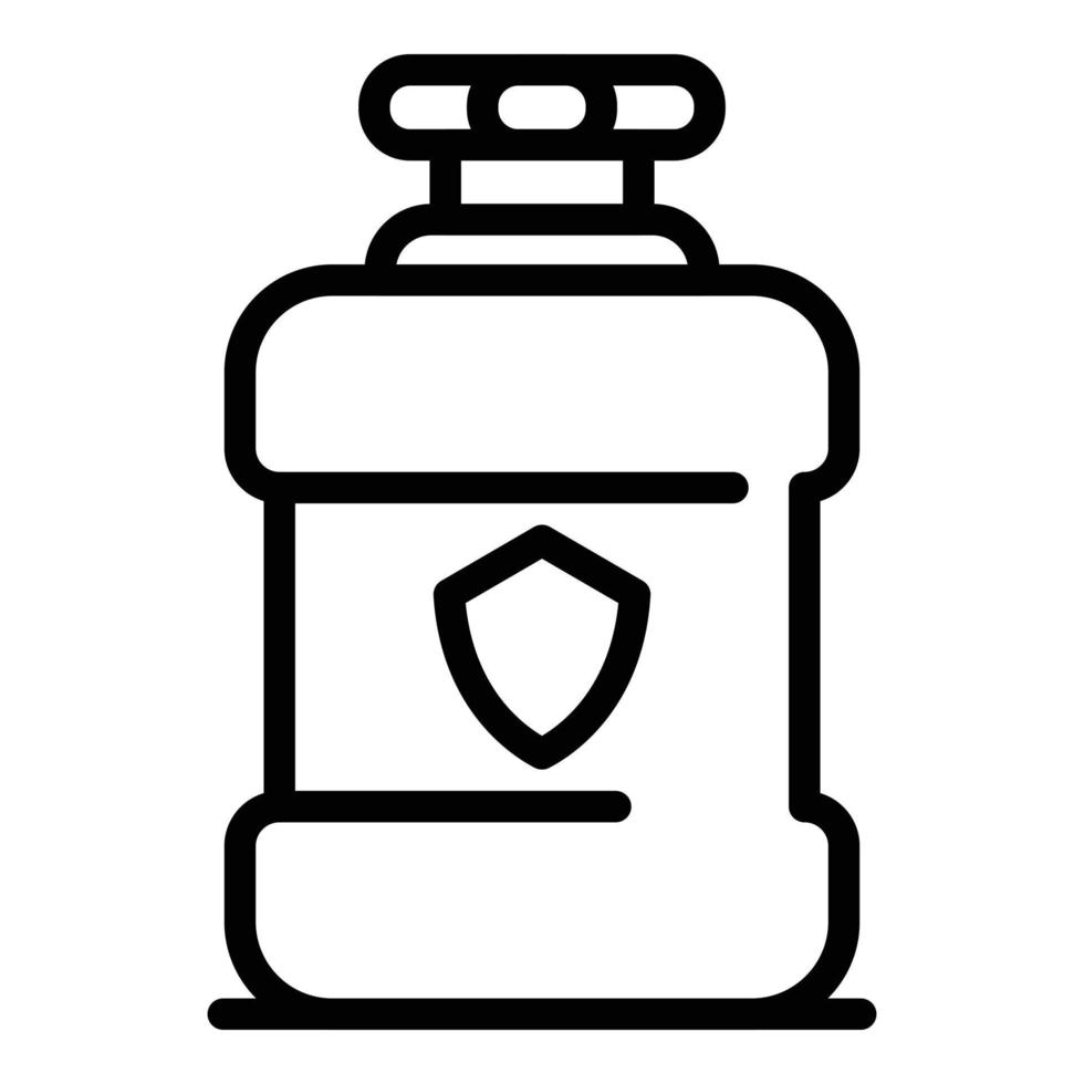 Mouthwash rinse icon, outline style vector