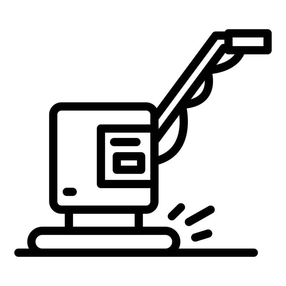 Modern grinding machine icon, outline style vector