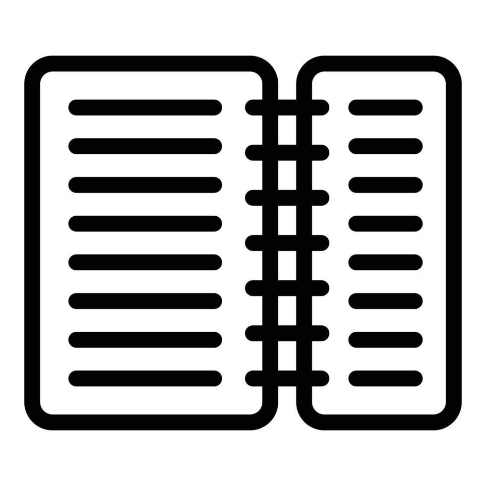 Scenario decree icon, outline style vector