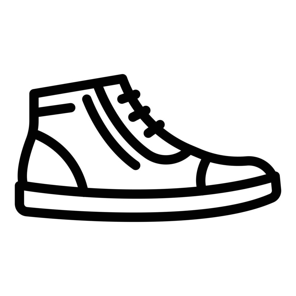 Rubber sneakers icon, outline style vector