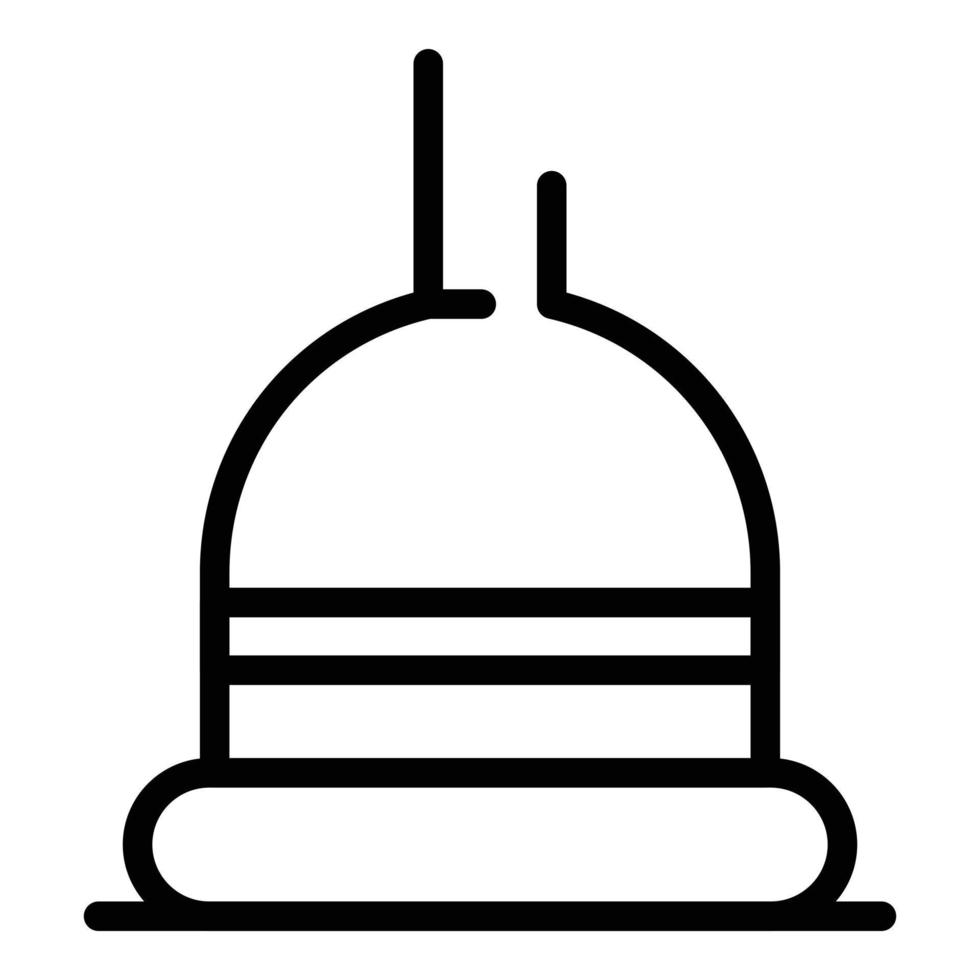 Plunger icon, outline style vector