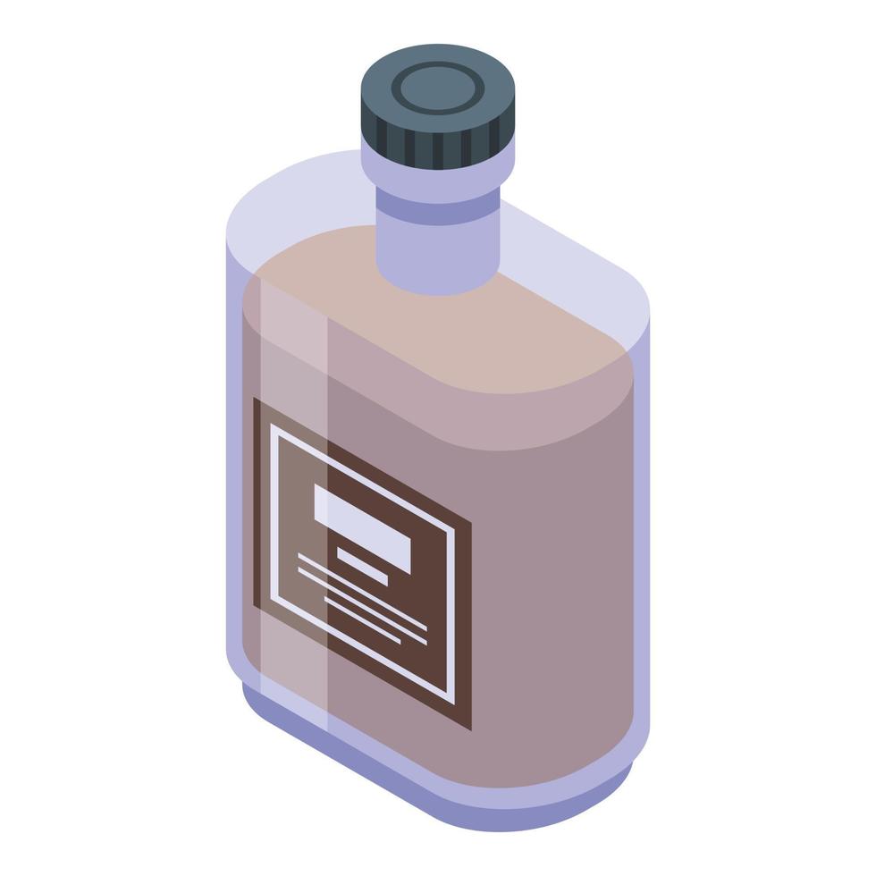 Strong bourbon icon, isometric style vector